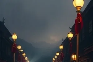 半城晴雨剧集封面，城市天际线与雨幕